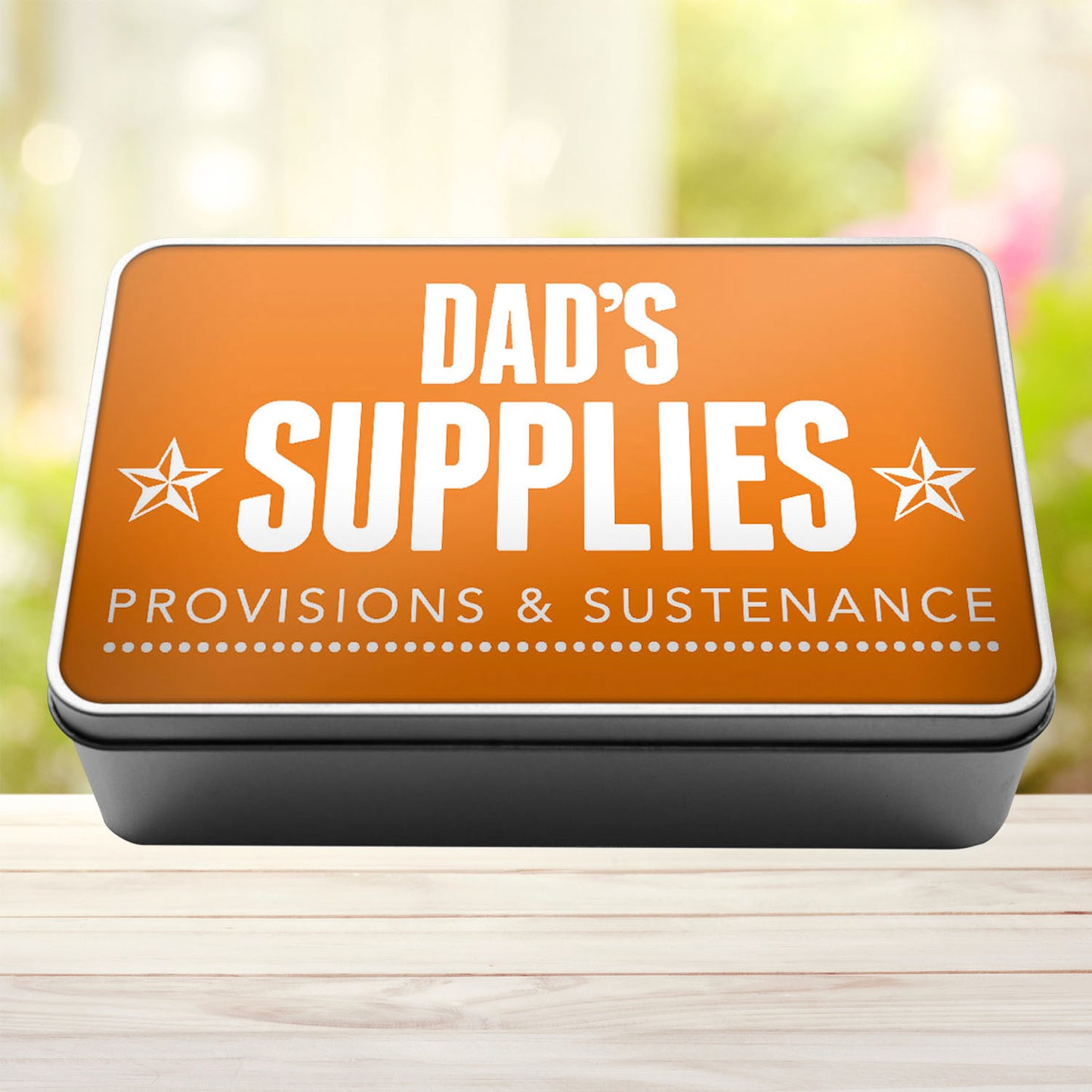 Dad's Supplies Provisions And Sustenance Storage Tin - 10 Colours