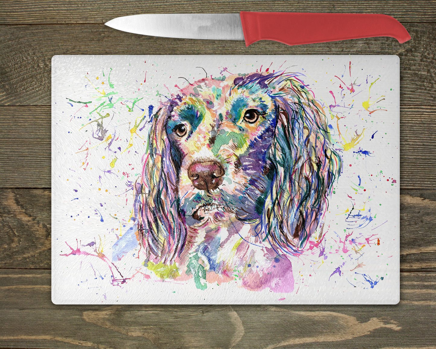 Cocker Spaniel Chopping Board – 5 Backgrounds To Choose From