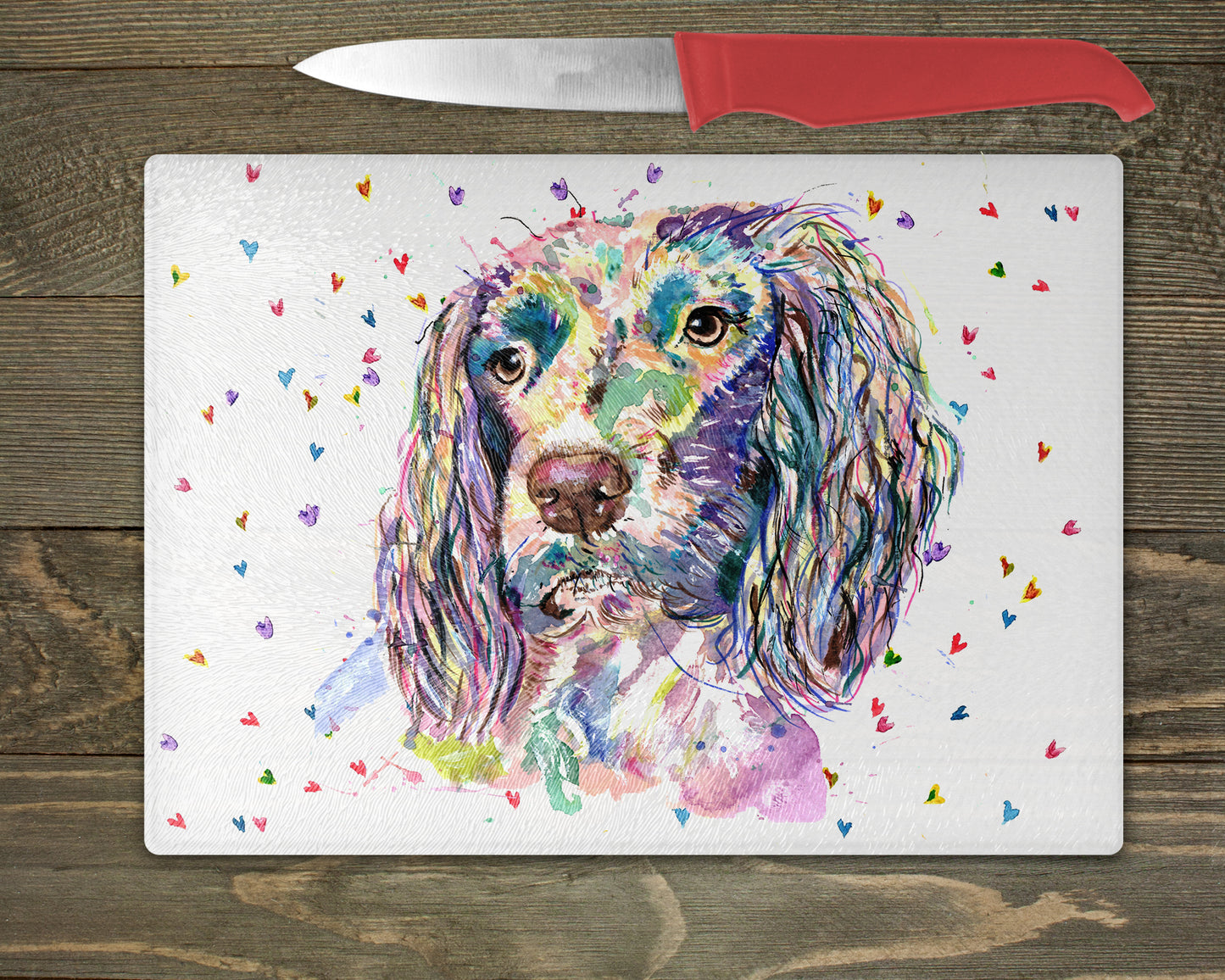 Cocker Spaniel Chopping Board – 5 Backgrounds To Choose From