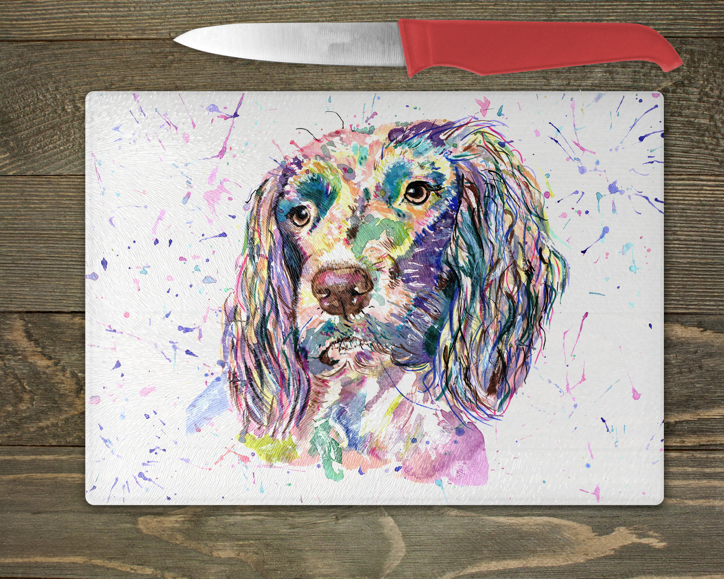 Cocker Spaniel Chopping Board – 5 Backgrounds To Choose From