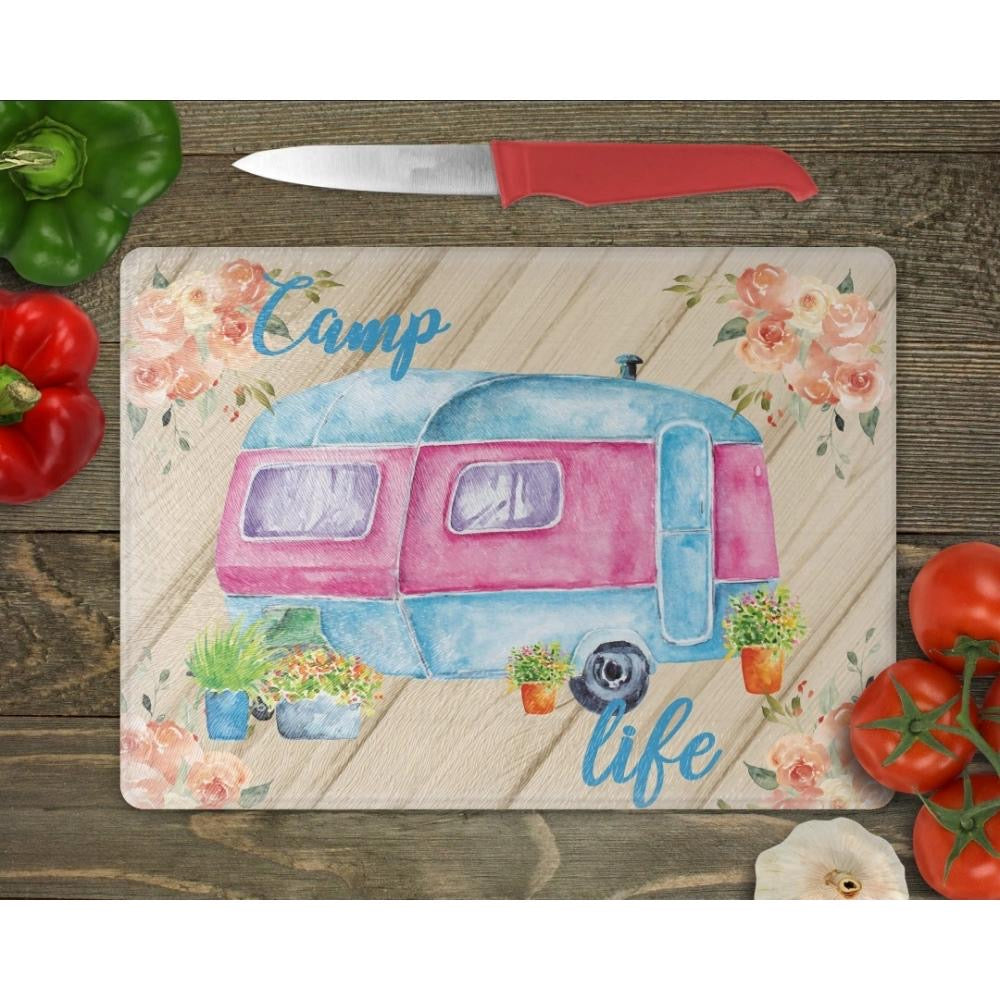 Camp Life Glass Chopping Board