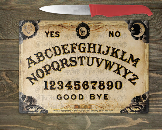 Ouija Spirit Board Halloween Glass Chopping Board