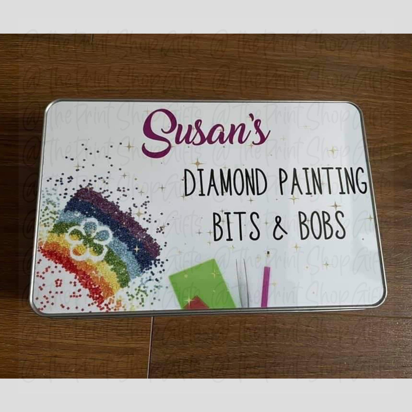 Personalised Diamond Painting Storage Tin